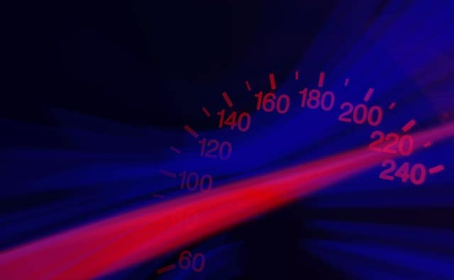 speedometer over the limit